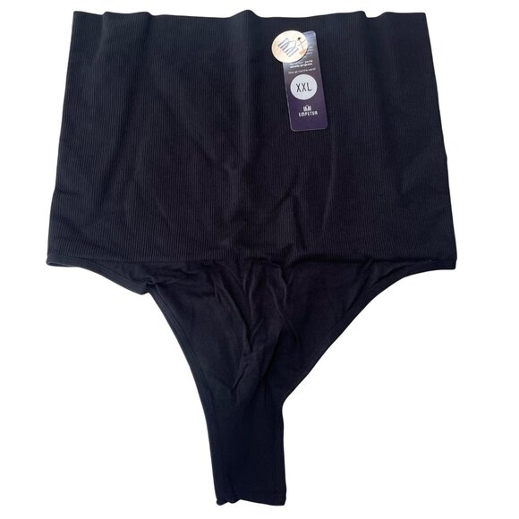 Shapermint Empetua All Day Every Day High-Waisted Shaper Thong Black 2XL 98099 - Picture 3 of 6